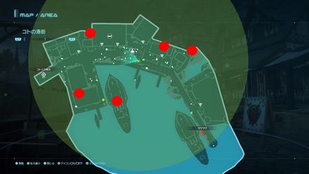 「コトの港街」のマップ情報